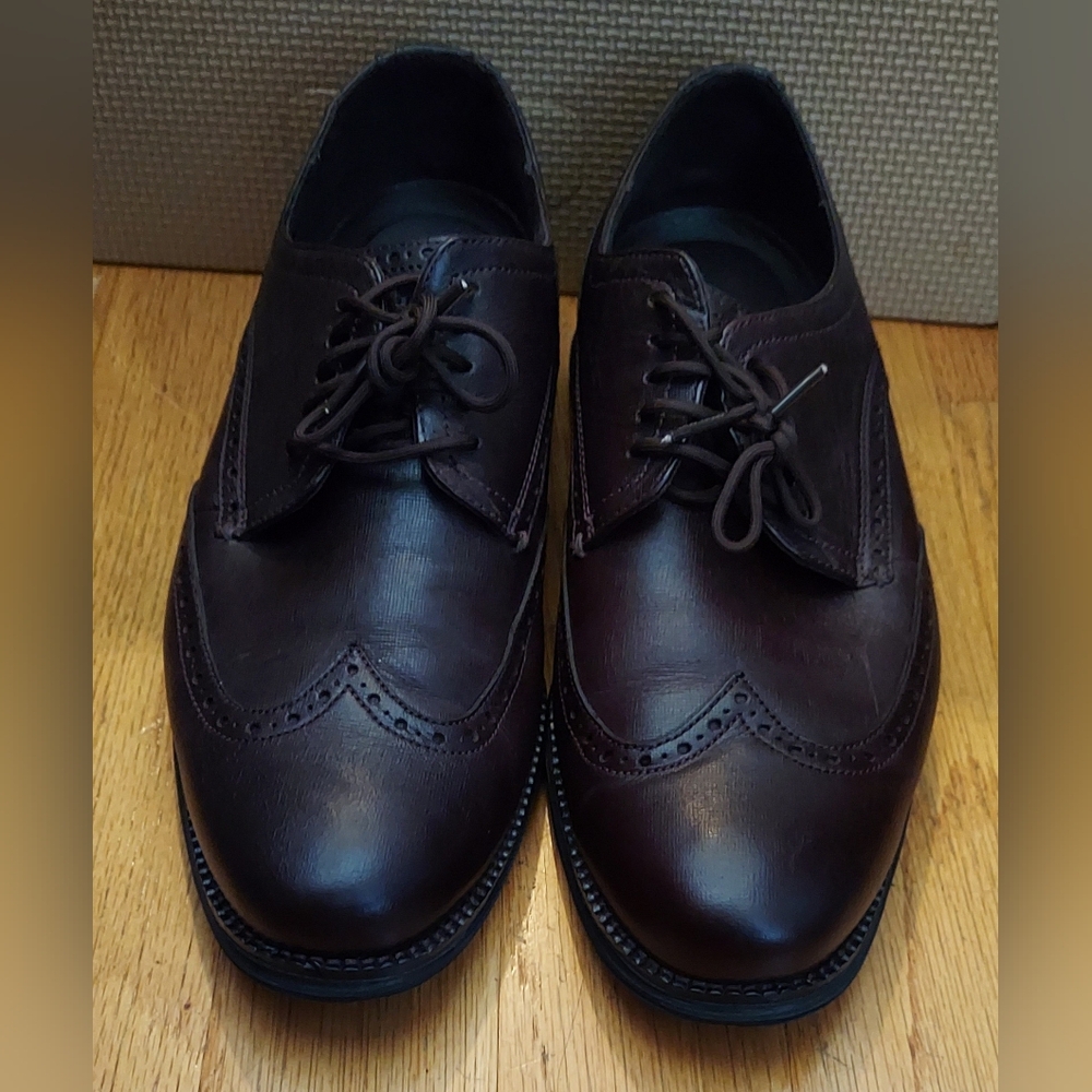 COLE HAAN ORIGINALGRAND C20225 MEN'S BROWN LEATHER WINGTIP OXFORDS SIZE 12 M